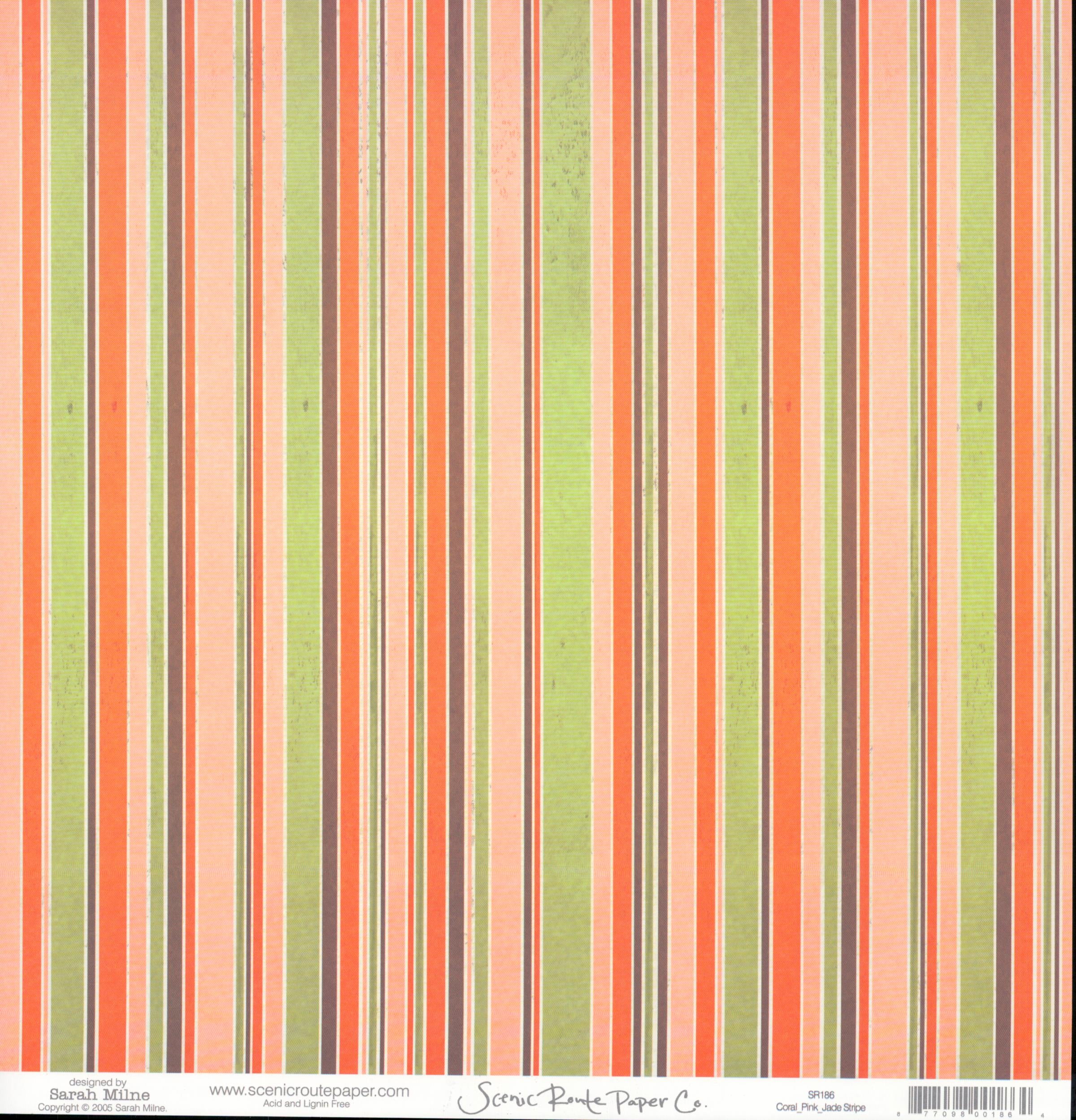 Coral Pink Jade Stripe