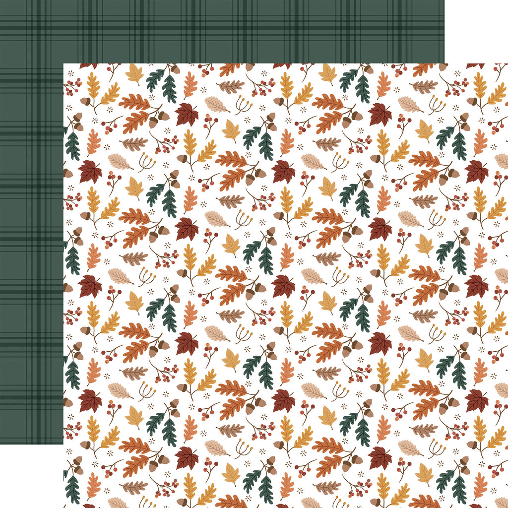 Feels Like Fall — Fallen Fall Foliage 12×12 Double-Sided Paper