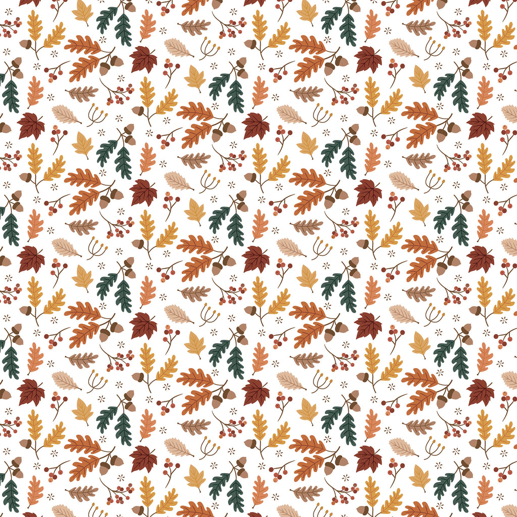 Feels Like Fall — Fallen Fall Foliage 12×12 Double-Sided Paper
