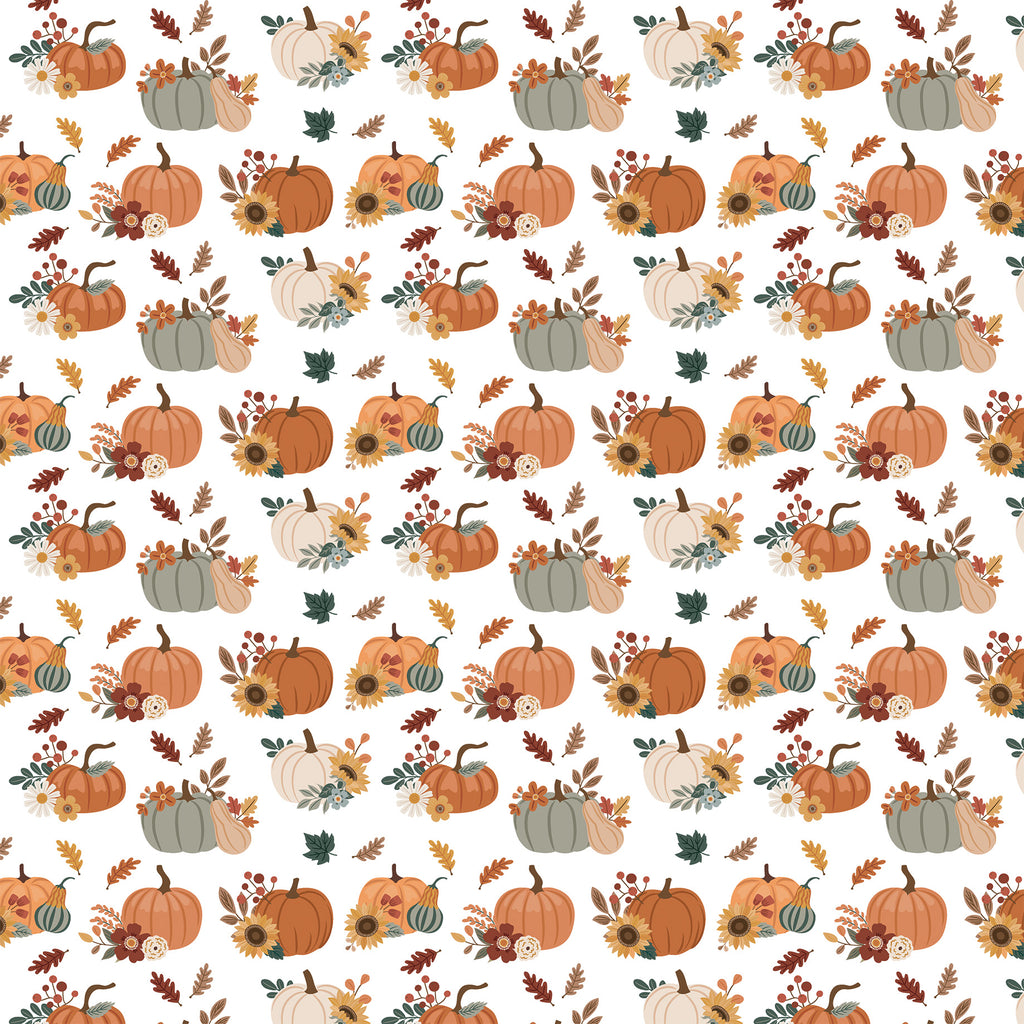 Feels Like Fall — Gourd Gathering 12×12 Double-Sided Paper