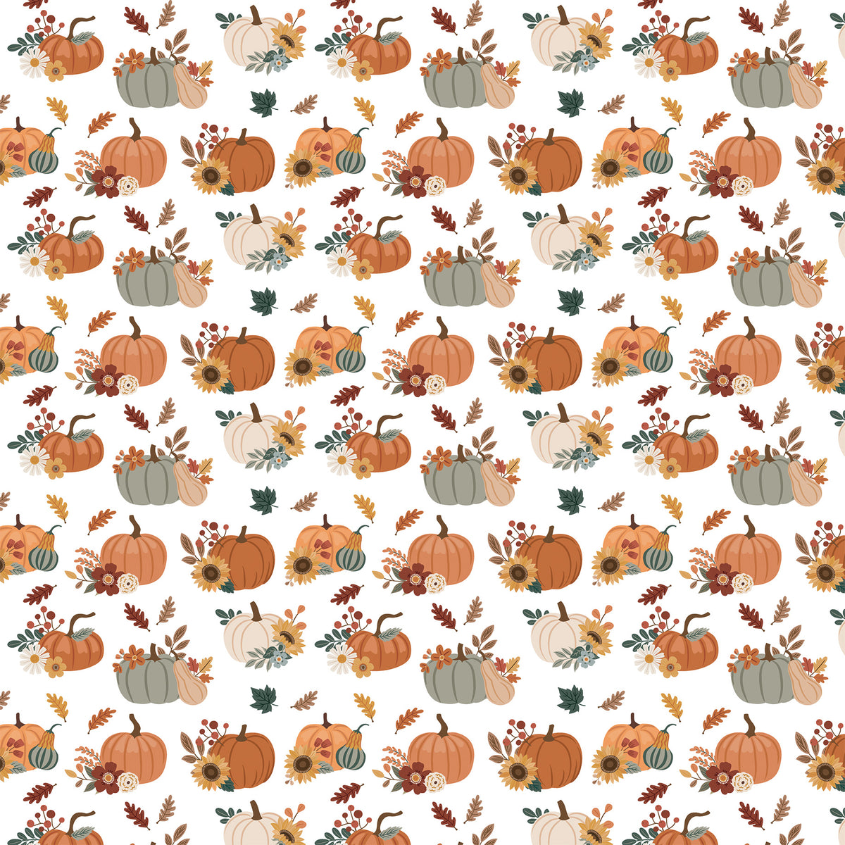 Feels Like Fall — Gourd Gathering 12×12 Double-Sided Paper