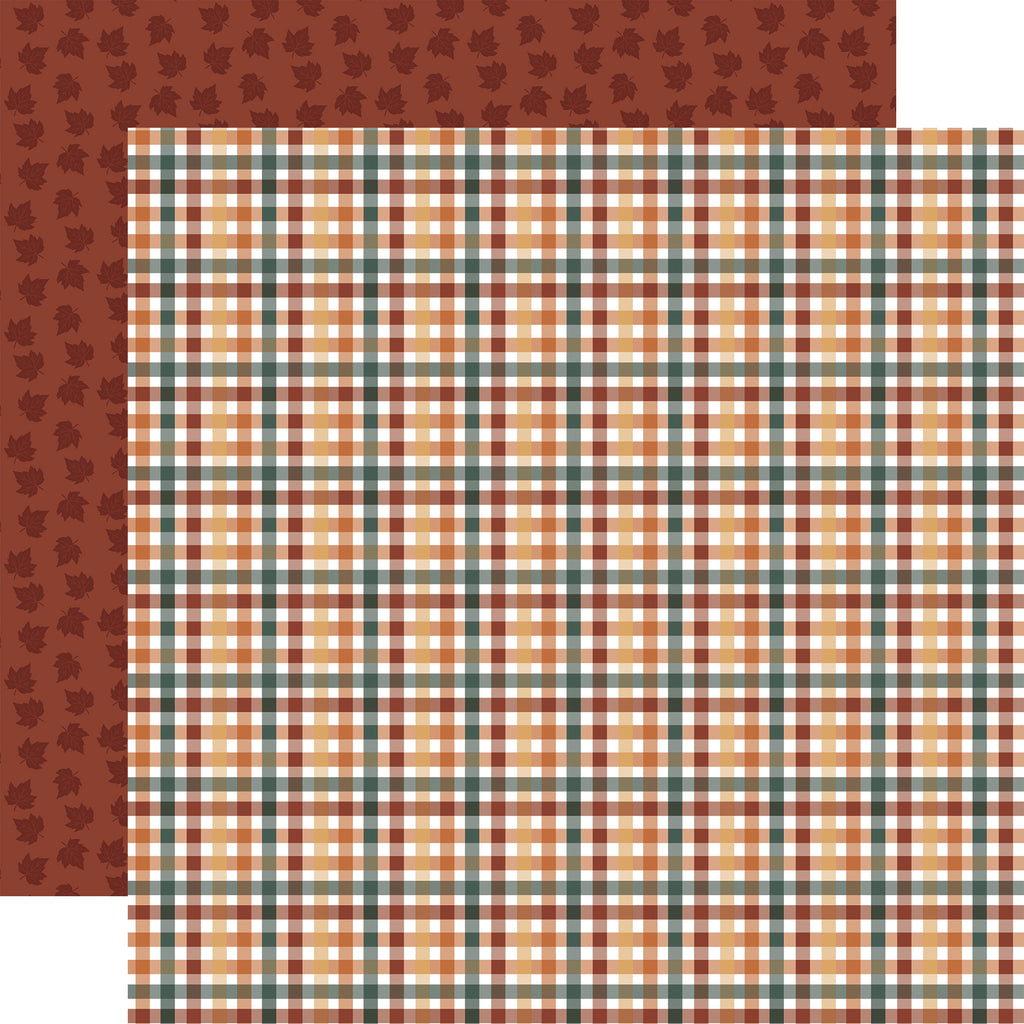 Feels Like Fall — Autumnal Plaid 12×12 Double-Sided Paper