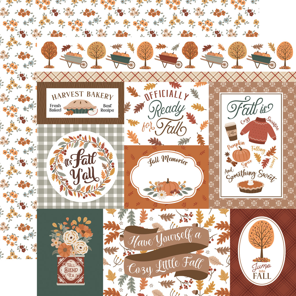 Feels Like Fall — Fall Journaling Cards 12×12 Double-Sided Paper