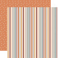 Feels Like Fall — Pumpkin Spice Stripes 12×12 Double-Sided Paper