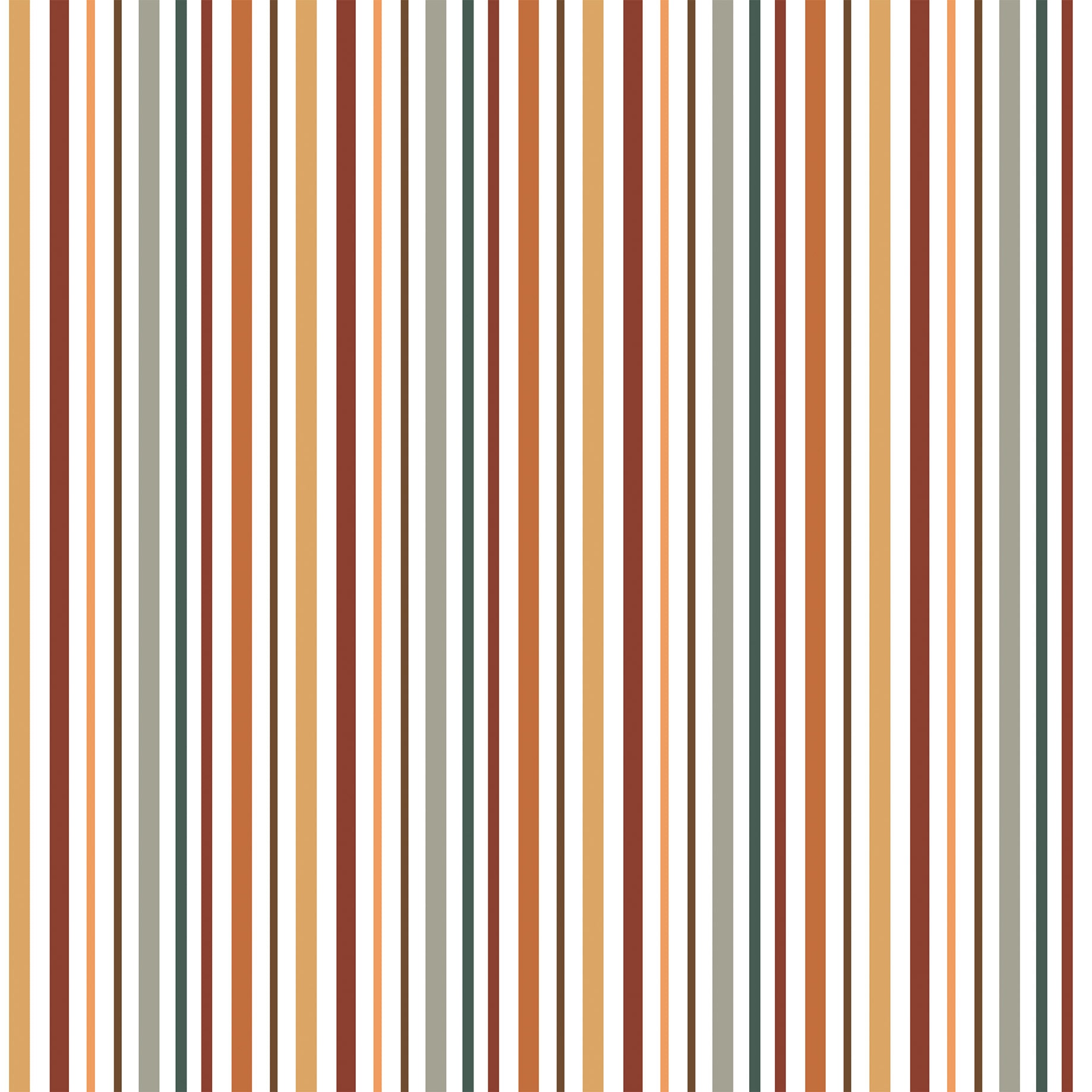 Feels Like Fall — Pumpkin Spice Stripes 12×12 Double-Sided Paper