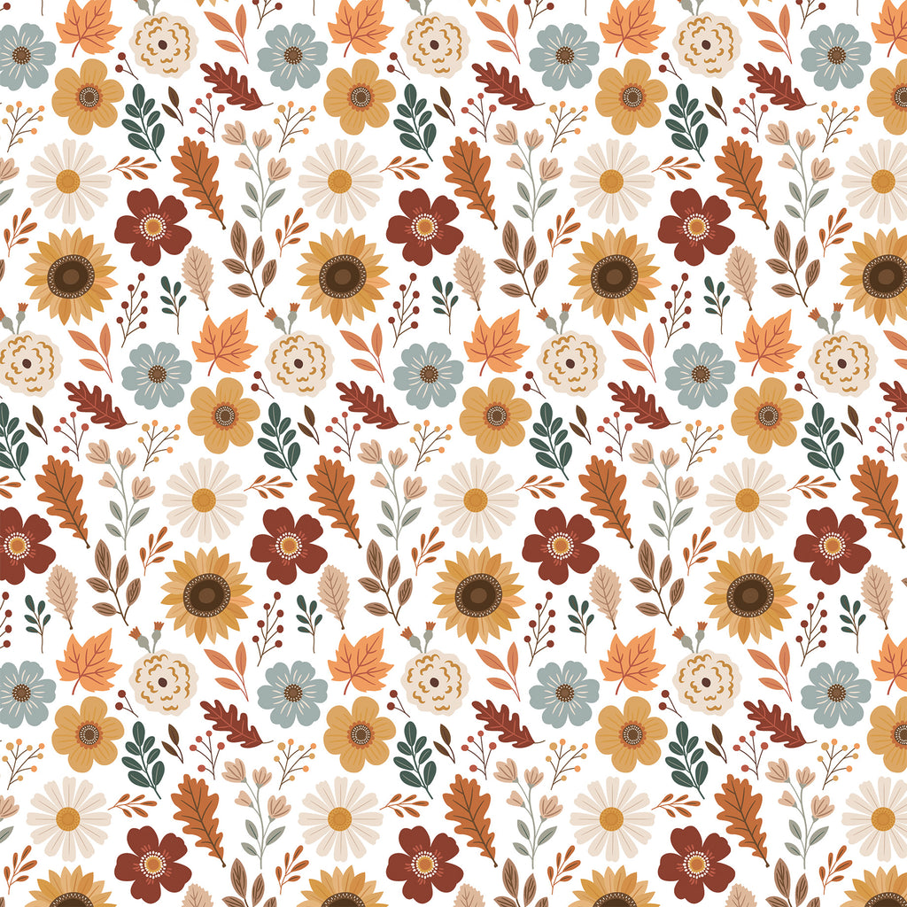 Feels Like Fall — Harvest Blossoms 12×12 Double-Sided Paper