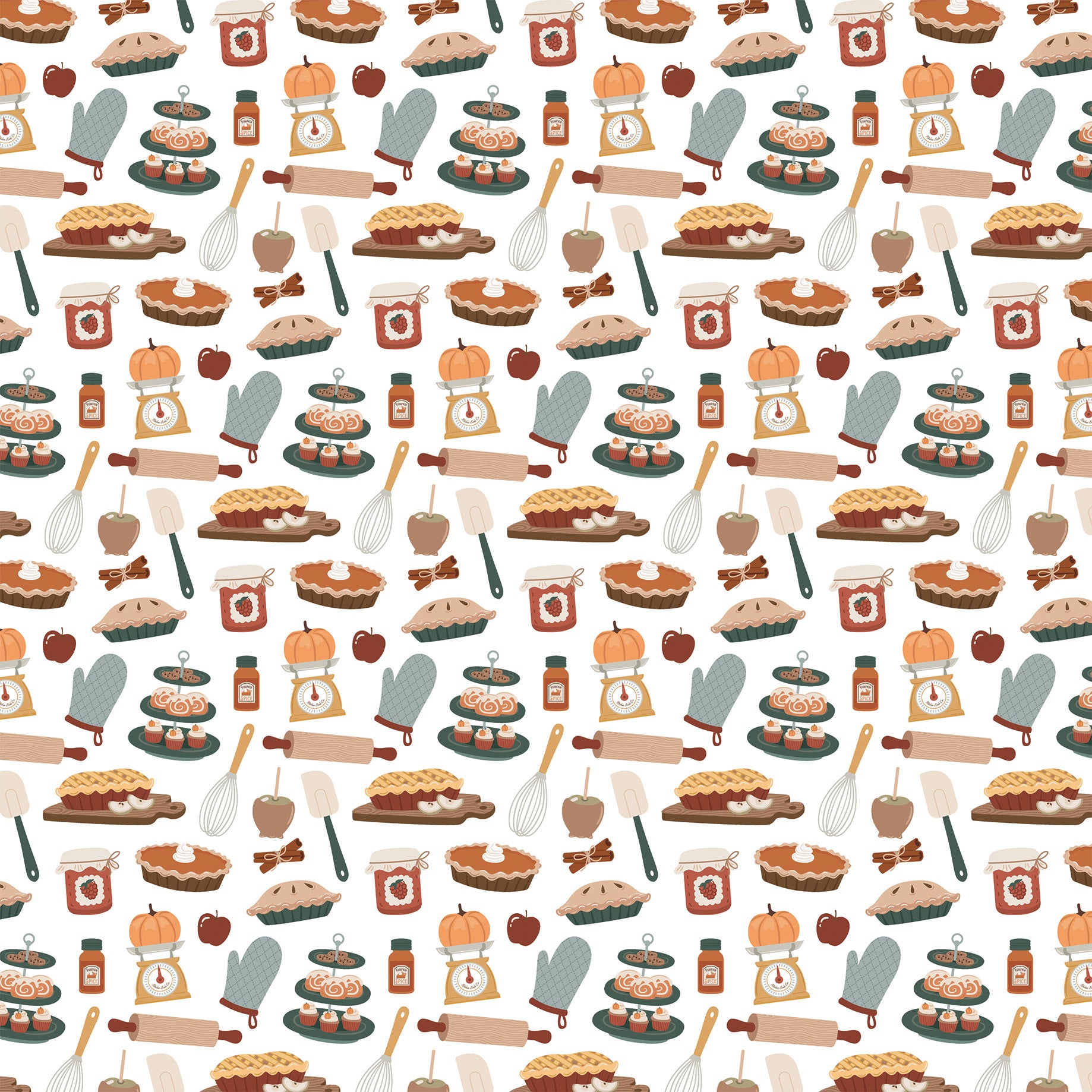 Feels Like Fall — Harvest Bakery 12×12 Double-Sided Paper