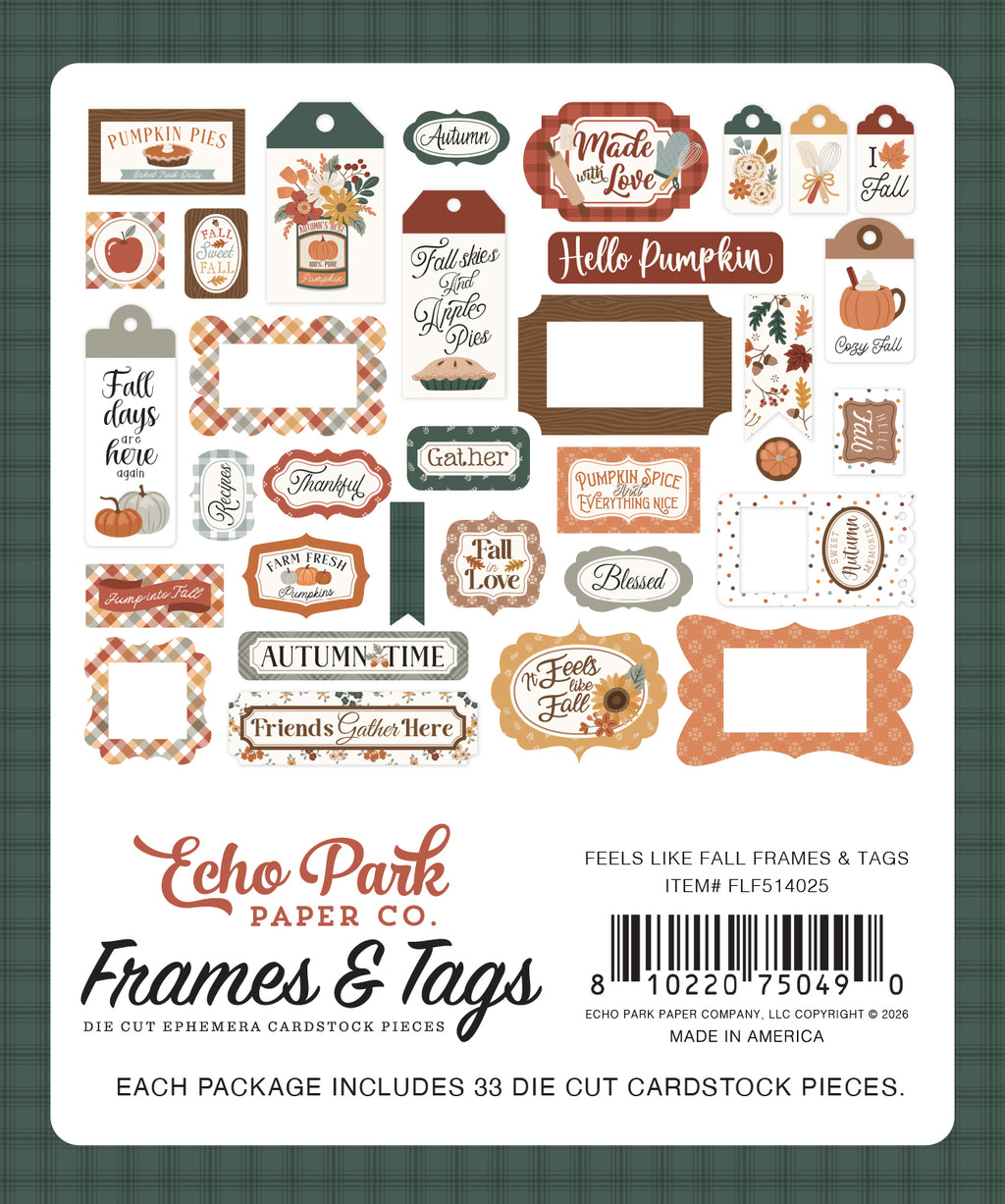 Feels Like Fall Frames & Tags