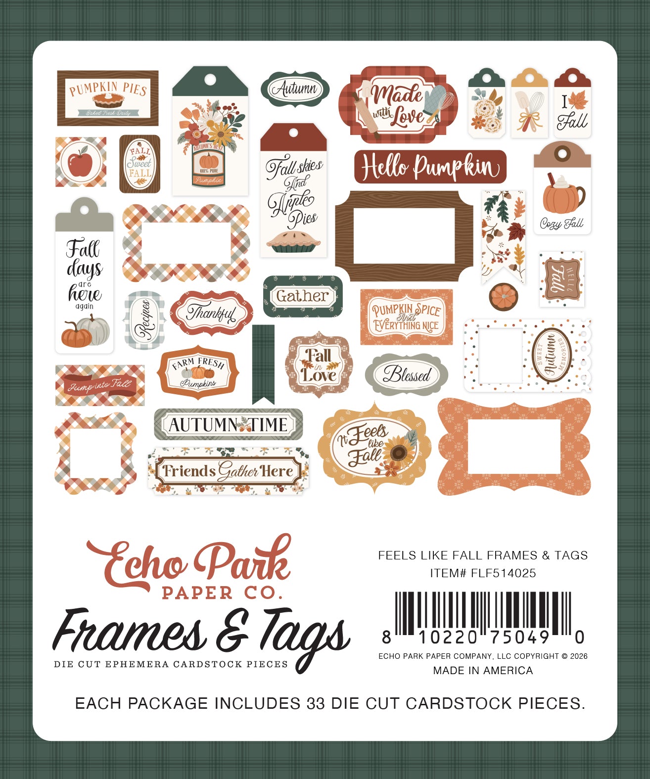 Feels Like Fall Frames & Tags