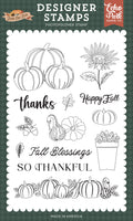 Feels Like Fall Squash and Pumpkins 4×6 Stamp Set
