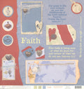 Reminders of Faith Faith 12x12 scrapbook paper sheet with scripture verses and faith-themed embellishment artwork