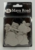 Maya Road Love Mini Chipboard Set