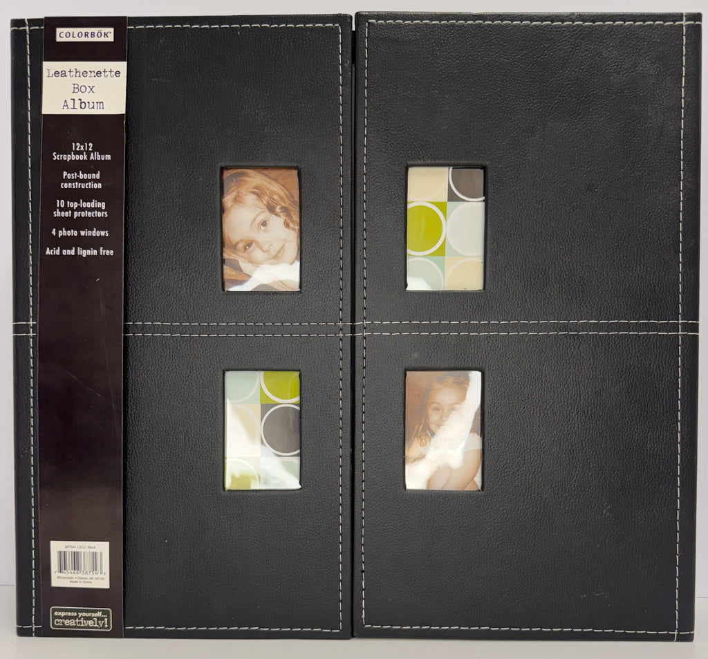 Colorbok Leatherette Box Album 12x12