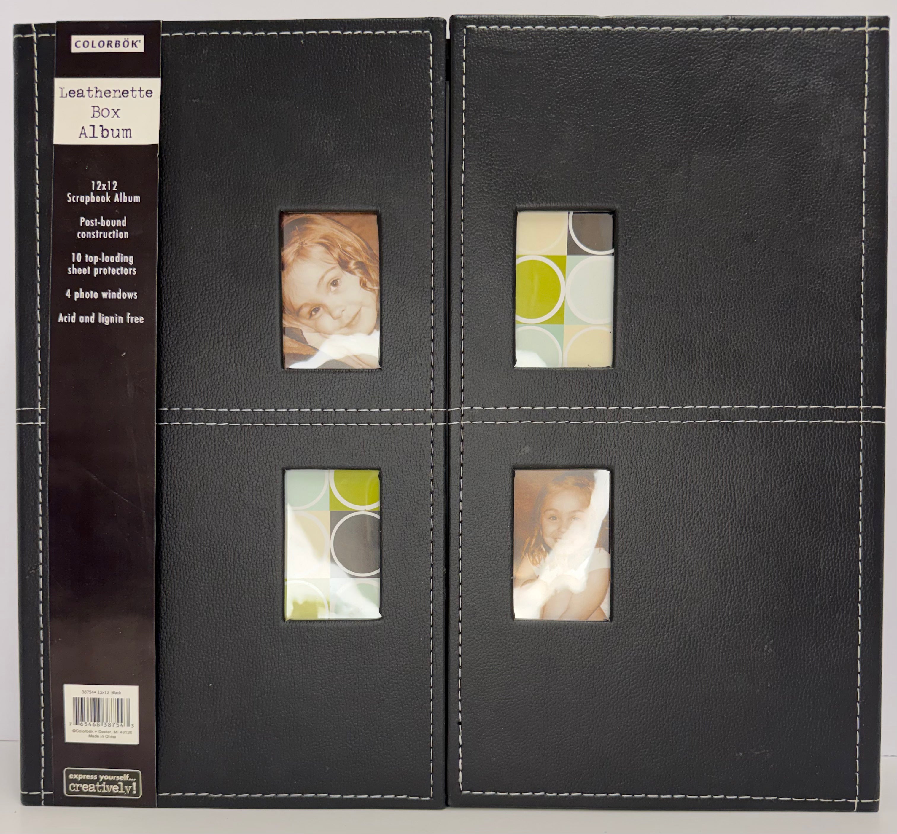 Colorbok Leatherette Box Album 12x12