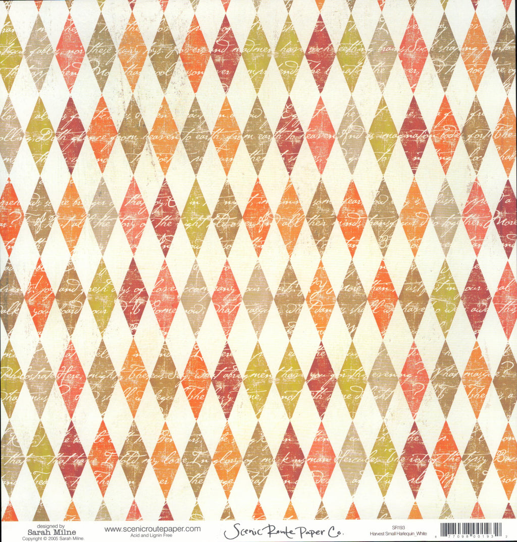 Harvest Small Harlequin White