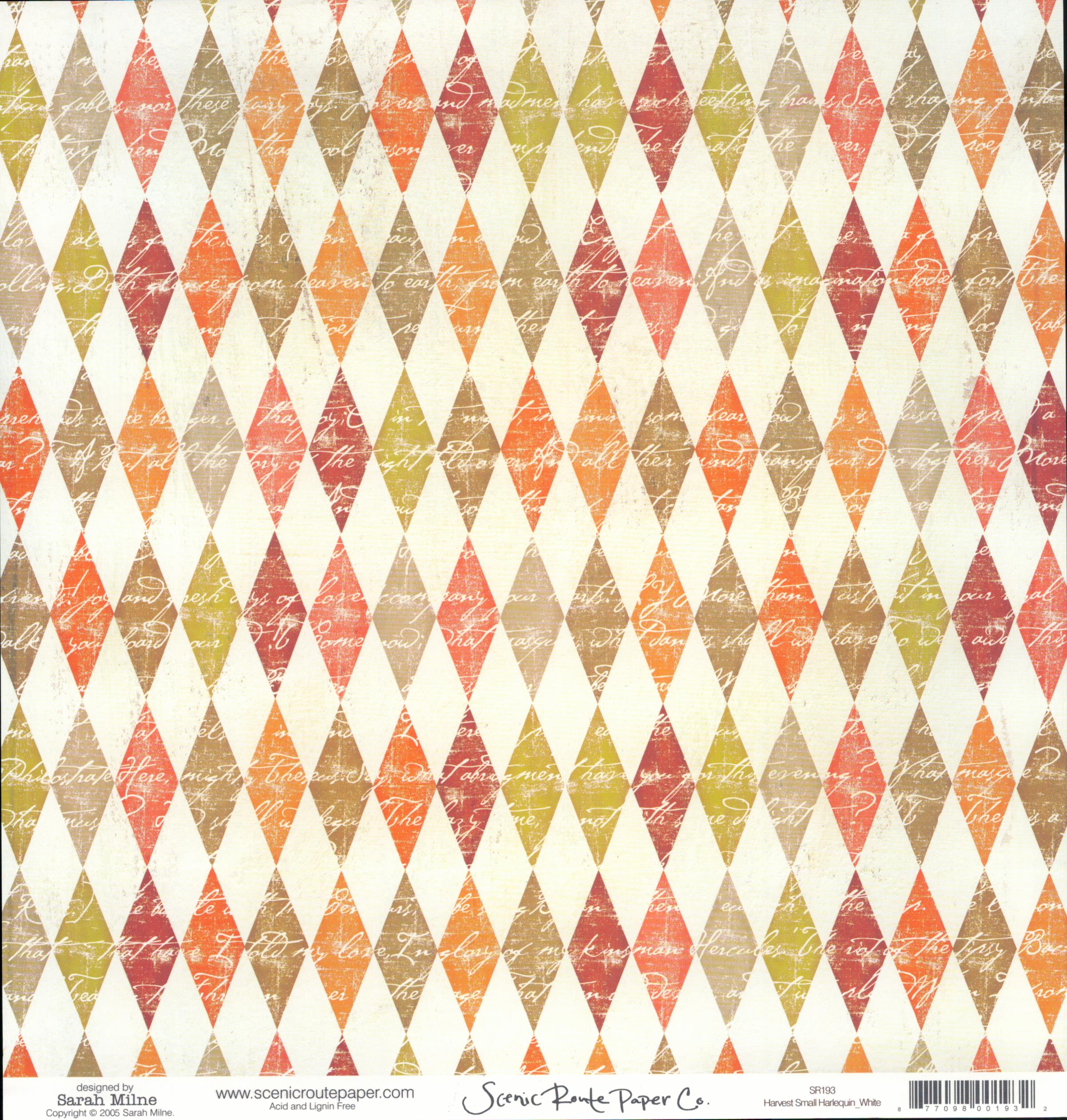 Harvest Small Harlequin White