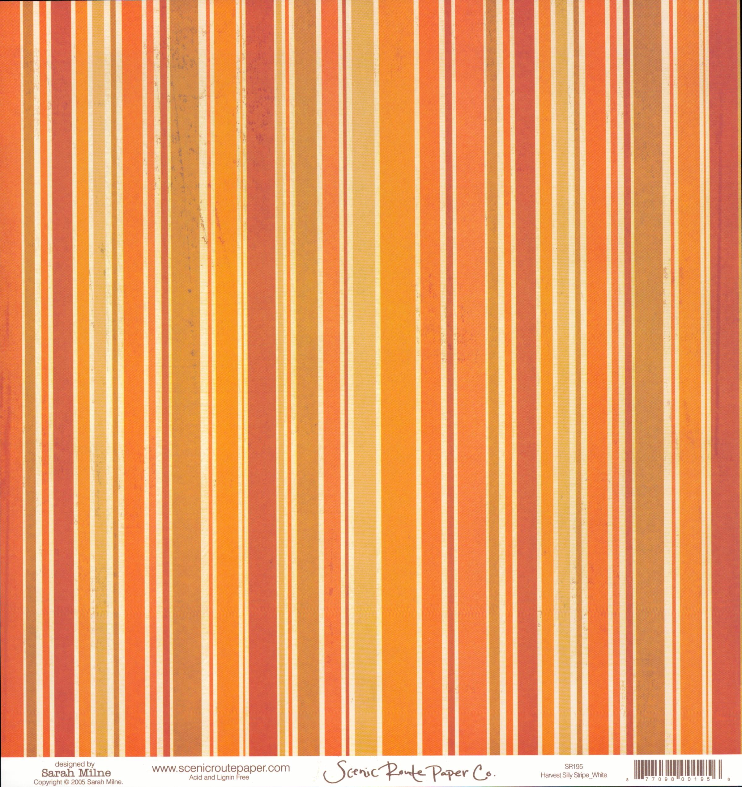 Harvest Silly Stripe White