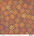 Harvest Small Daisies Chestnut