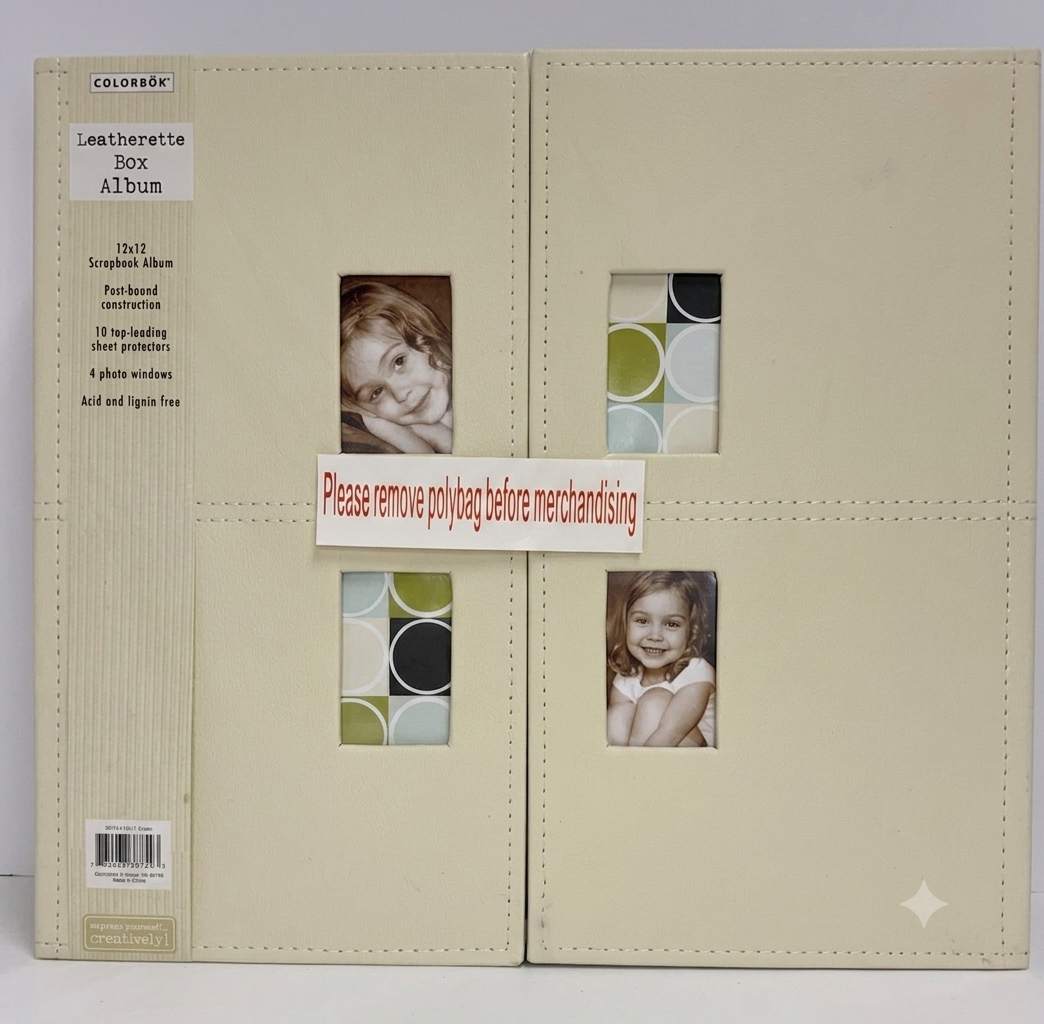 Colorbok Leatherette Box Album 12x12