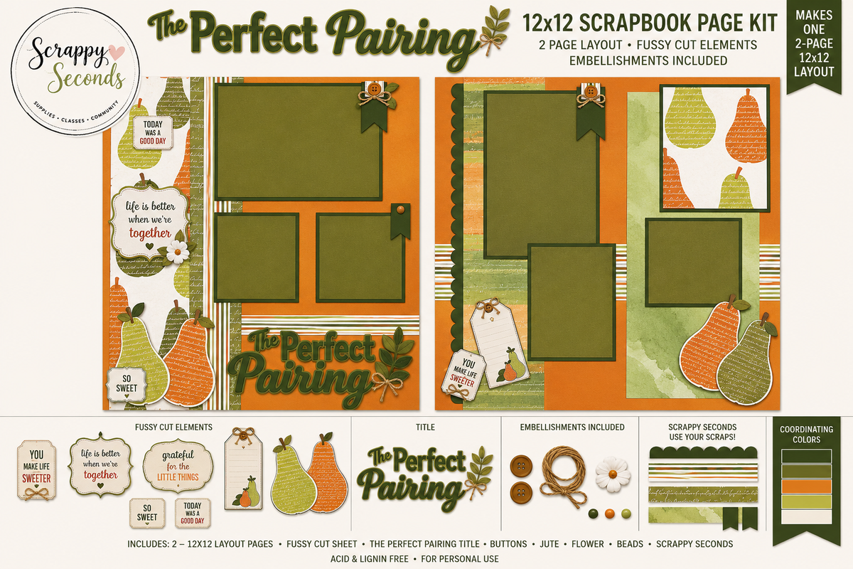 The Perfect Pairing - Scrapbook Kit