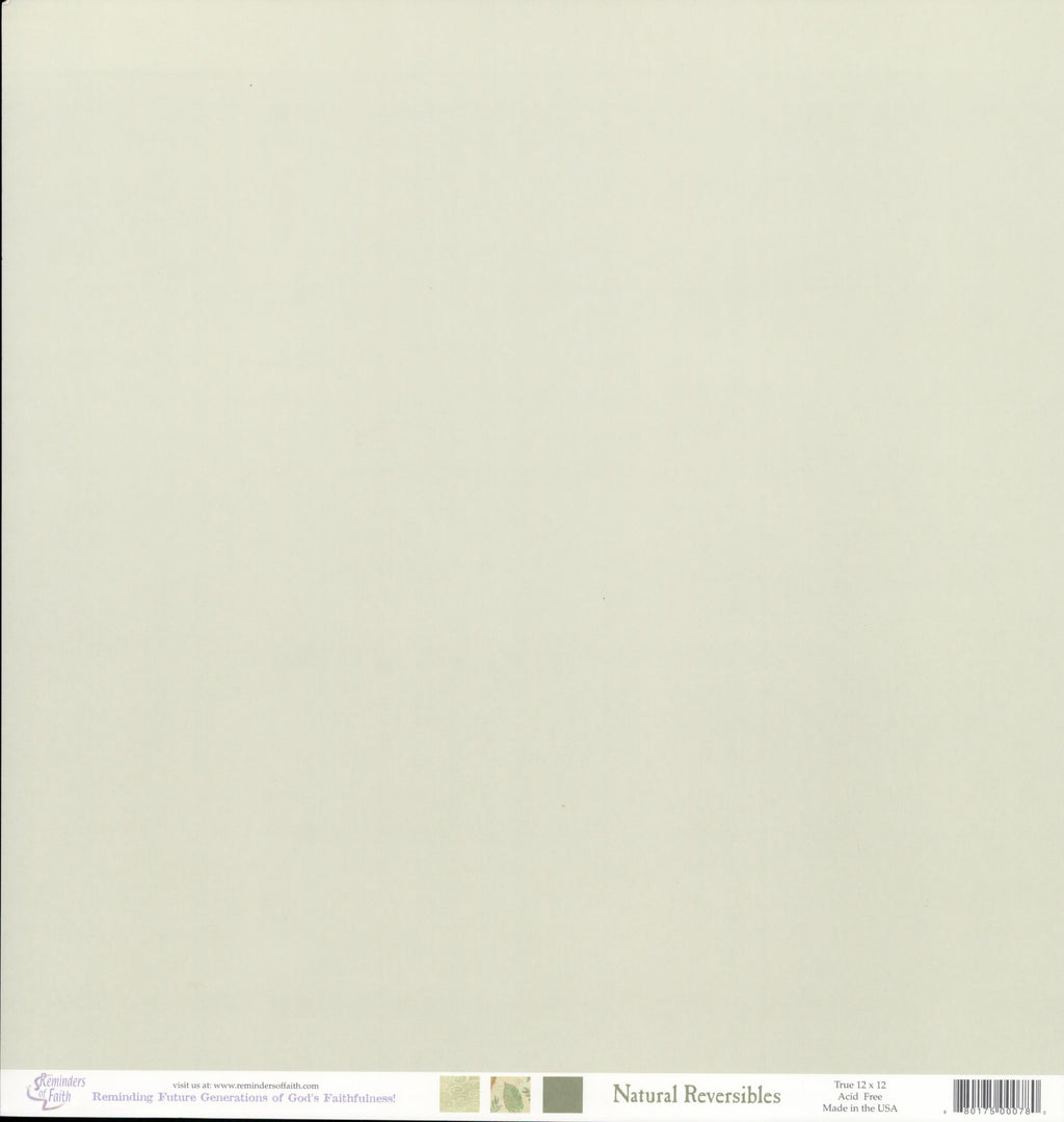 Reminders of Faith Natural Reversibles 12x12 Double-Sided Cardstock