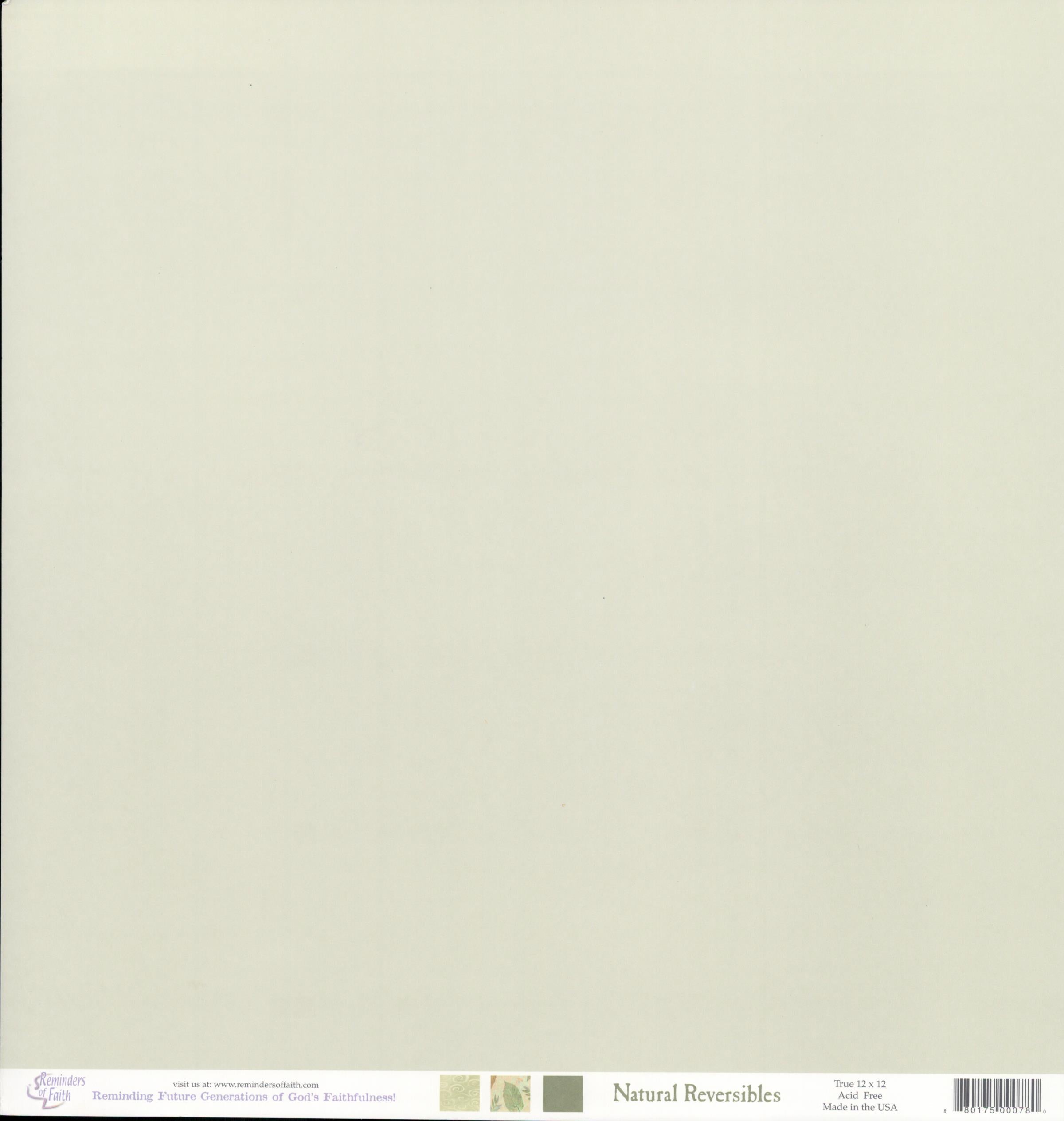 Reminders of Faith Natural Reversibles 12x12 Double-Sided Cardstock