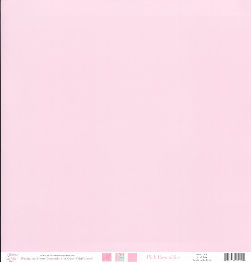 Reminders of Faith Pink Reversibles 2 12x12 Double-Sided Cardstock