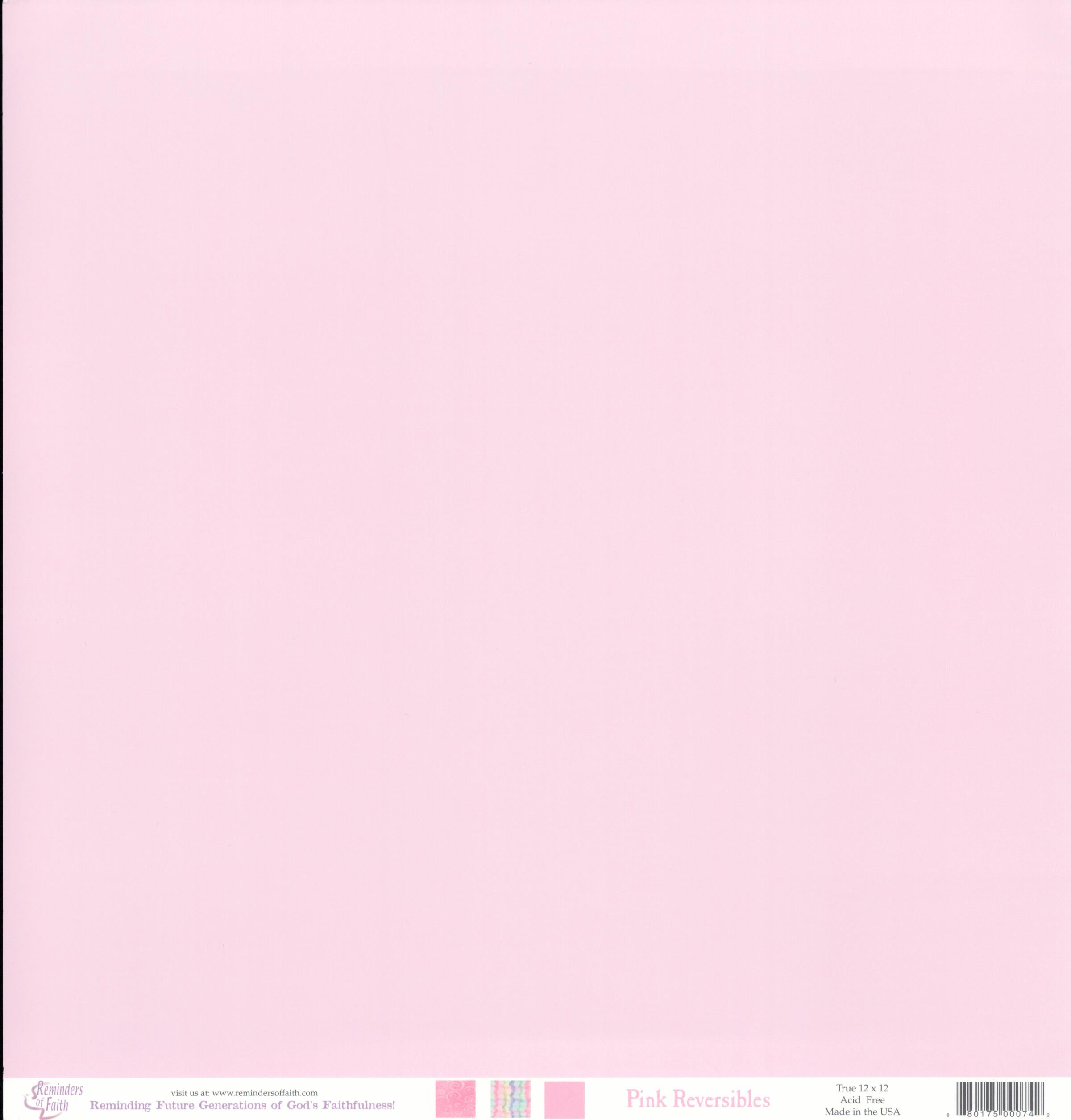 Reminders of Faith Pink Reversibles 2 12x12 Double-Sided Cardstock