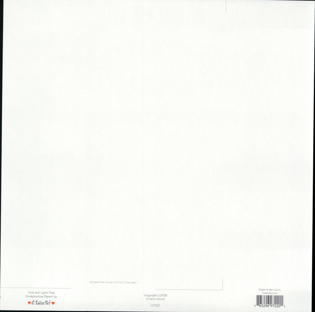 It Takes Two Love Never Fails 12x12 Cardstock