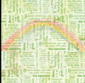 It Takes Two My Baptism 12x12 scrapbook paper with green scripture text and rainbow watercolor background