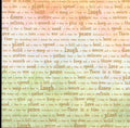 It Takes Two A Time For 12x12 scrapbook paper with Ecclesiastes 3:1-8 scripture text in mixed typography on soft peach and sage watercolor background
