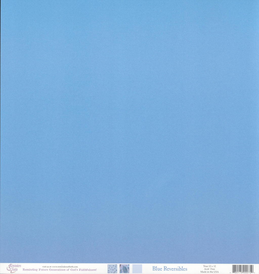 Reminders of Faith Blue Reversibles 12x12 Double-Sided Cardstock