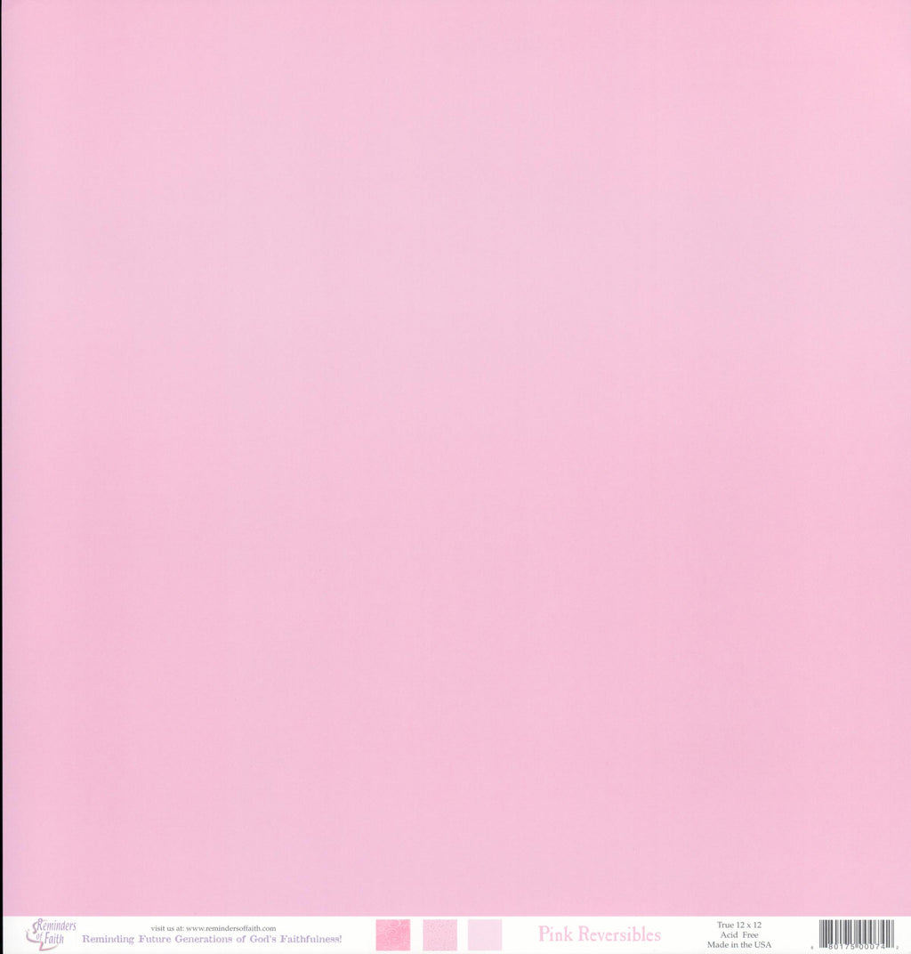 Reminders of Faith Pink Reversibles 12x12 Double-Sided Cardstock