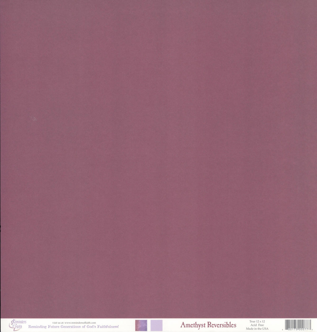 Reminders of Faith Amethyst Reversibles 12x12 Scrapbook Paper