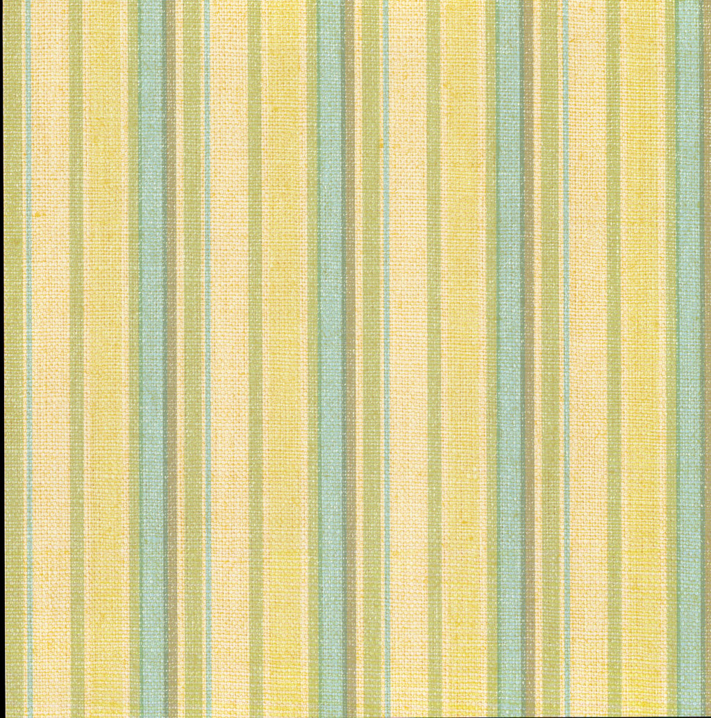 Flair Designs Blue Green Family Stripe 12x12 scrapbook paper - soft vertical stripes in cream, sage green, and dusty blue on linen texture