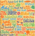 Surfer Words 12x12