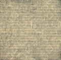 The Paper Studio Music on Damask 12x12 scrapbook paper with vintage sheet music notation over swirling damask in antique gold and grey-green