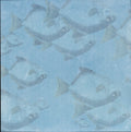 Craft Smith Jet Set Joy - Side A: soft powder blue tonal fish silhouette allover pattern