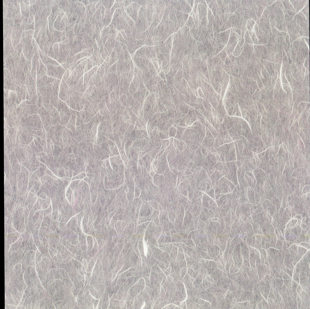 It Takes Two Lavender Gray Mulberry 12x12 scrapbook paper - handmade paper-style texture with wispy white fibers on soft lavender silver-gray base