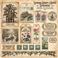 Louisiana swamp & bayou ephemera — Printed & Precut Ephemera Set