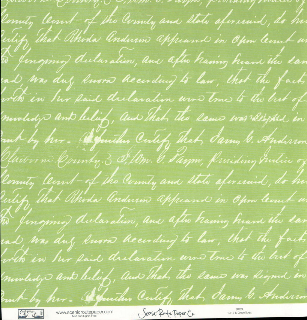 Sm Multi Flower Whimsy - Lt Green Script