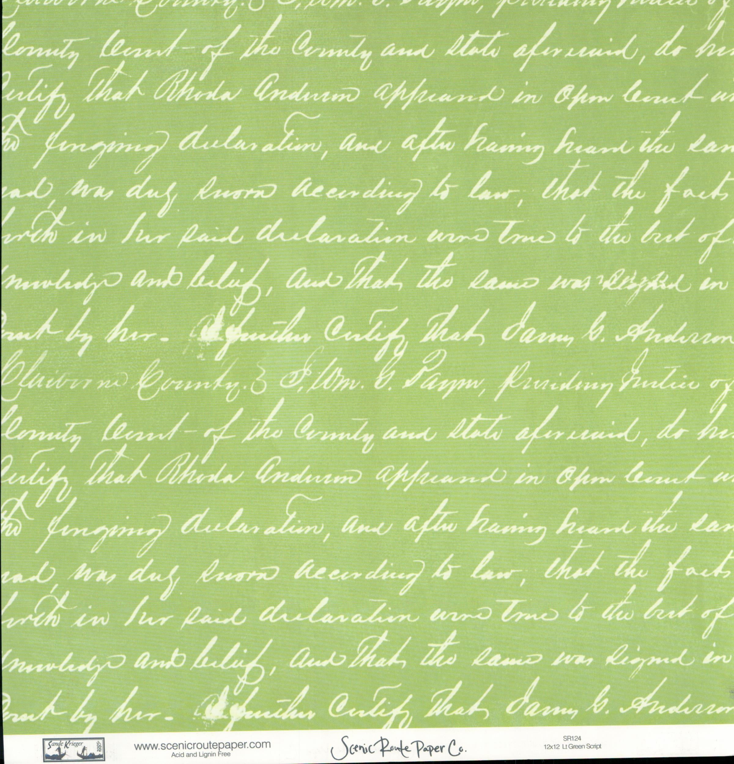 Sm Multi Flower Whimsy - Lt Green Script