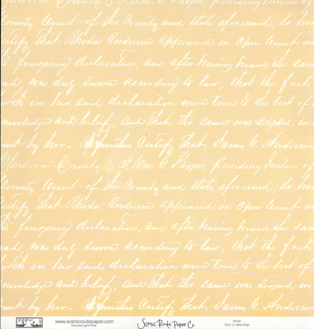 Sm Pastel Diamonds - Lt Yellow Script