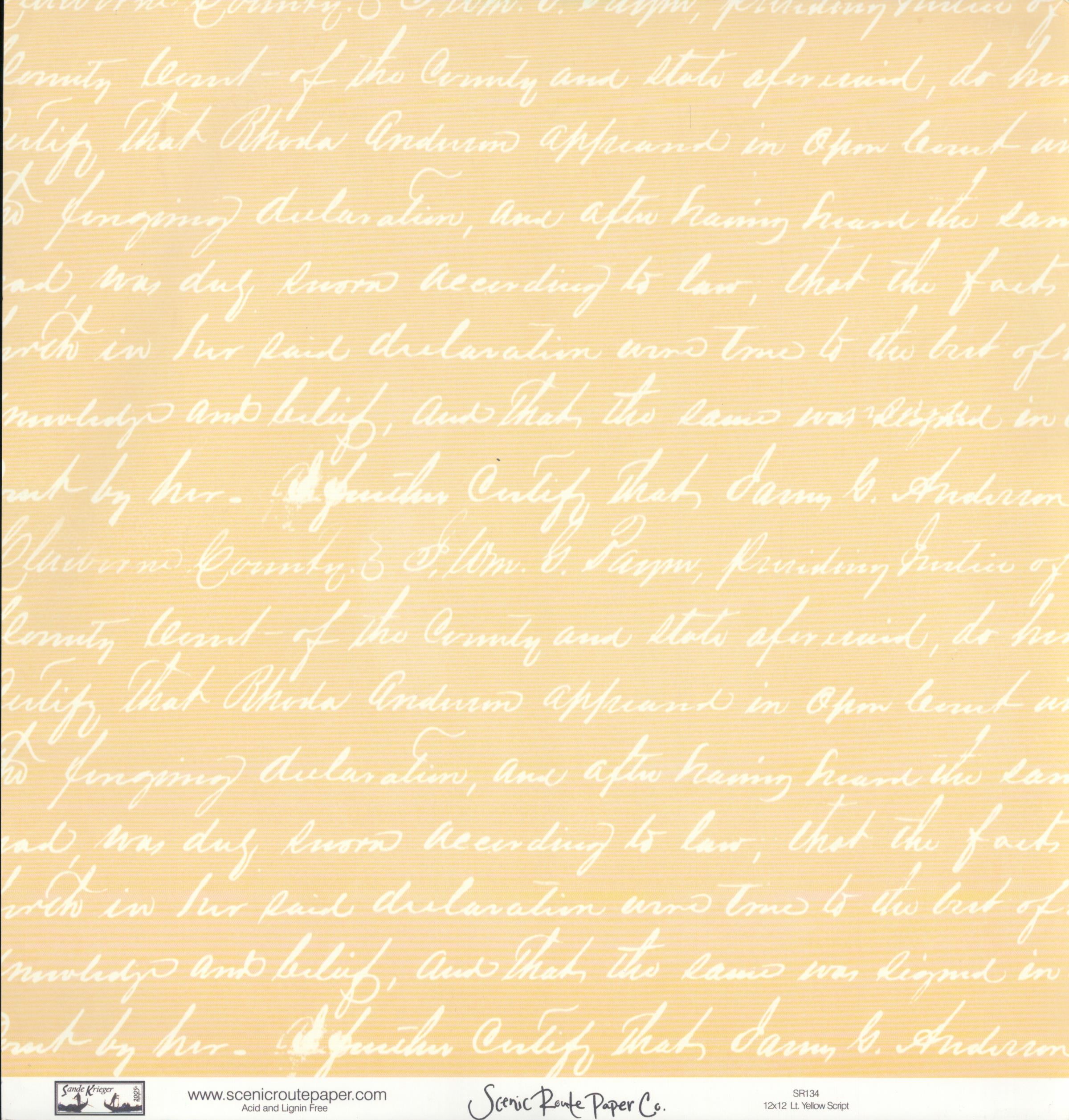 Sm Pastel Diamonds - Lt Yellow Script