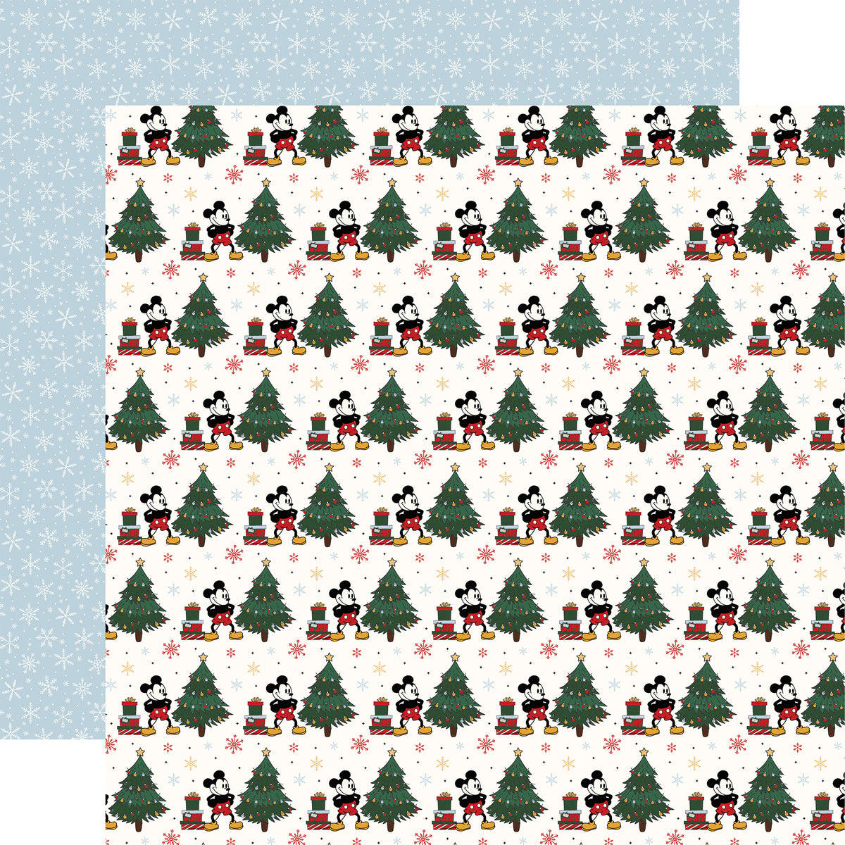 Mouse And Me Christmas — Presents Under the Tree 12×12 Double-Sided Paper