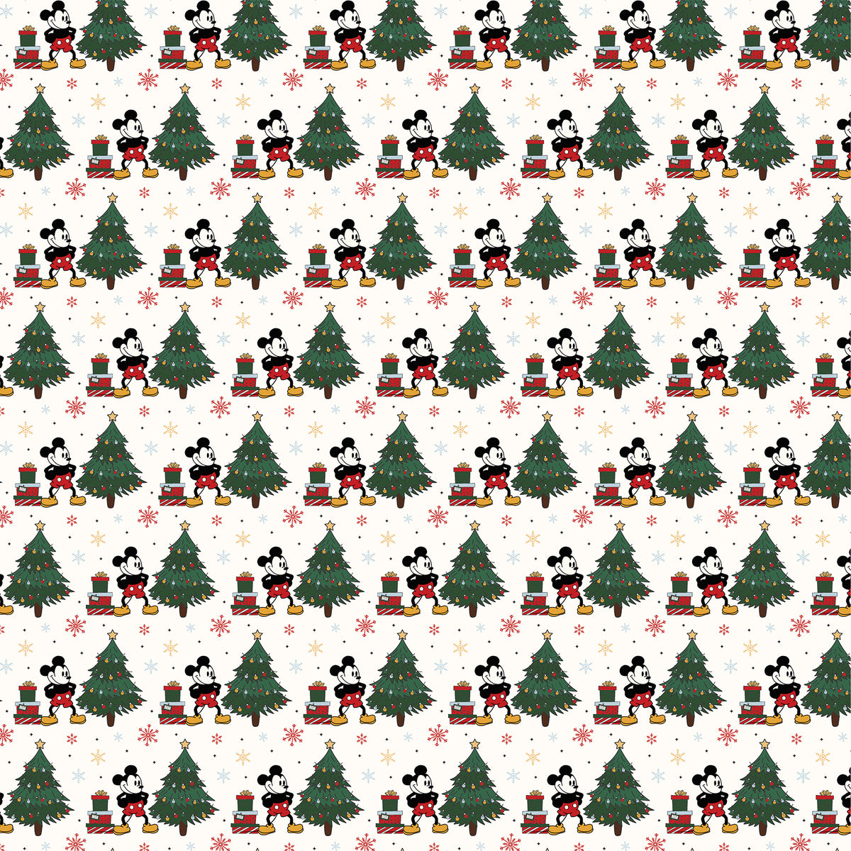 Mouse And Me Christmas — Presents Under the Tree 12×12 Double-Sided Paper