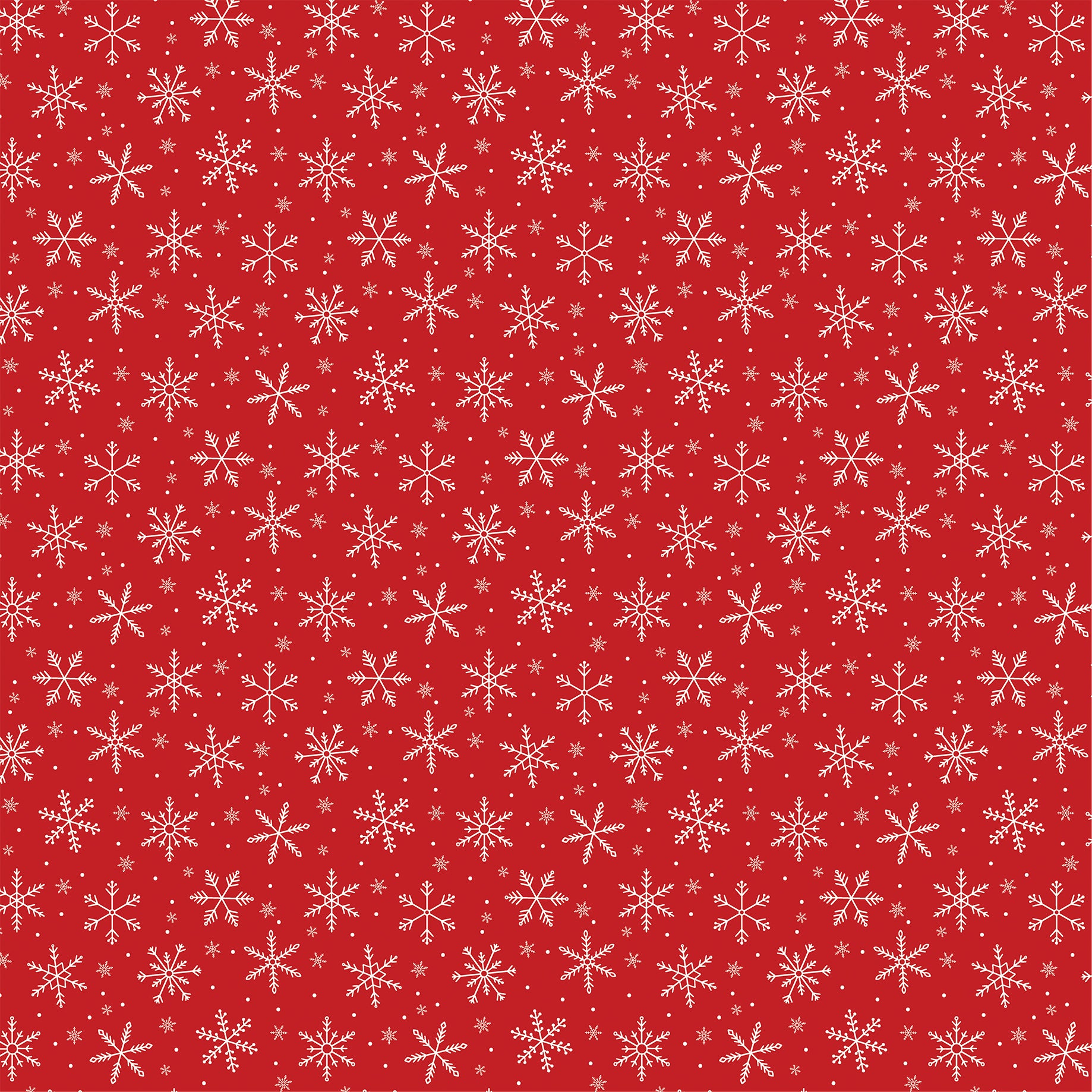 Mouse And Me Christmas — Sweet Snowflakes 12×12 Double-Sided Paper