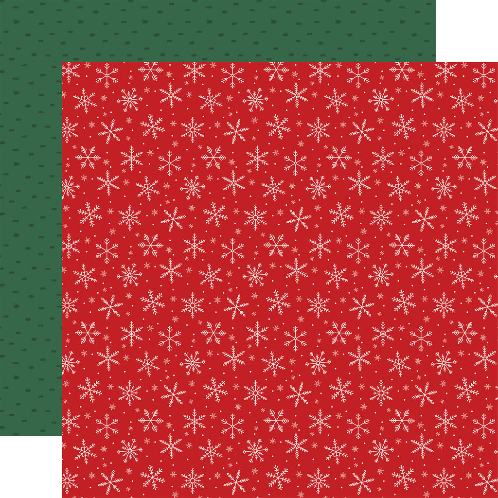 Mouse And Me Christmas — Sweet Snowflakes 12×12 Double-Sided Paper