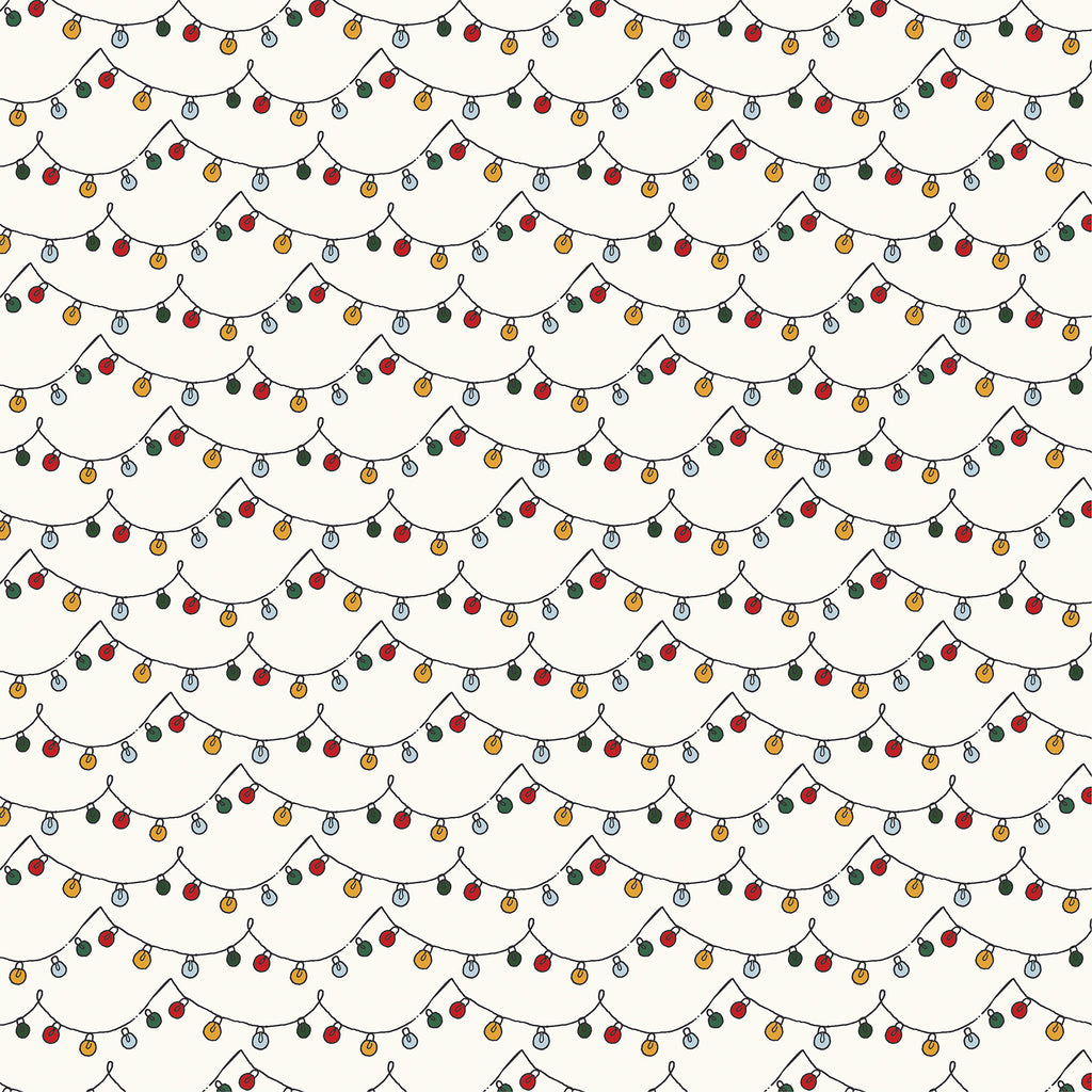 Mouse And Me Christmas — Strings of Lights 12×12 Double-Sided Paper