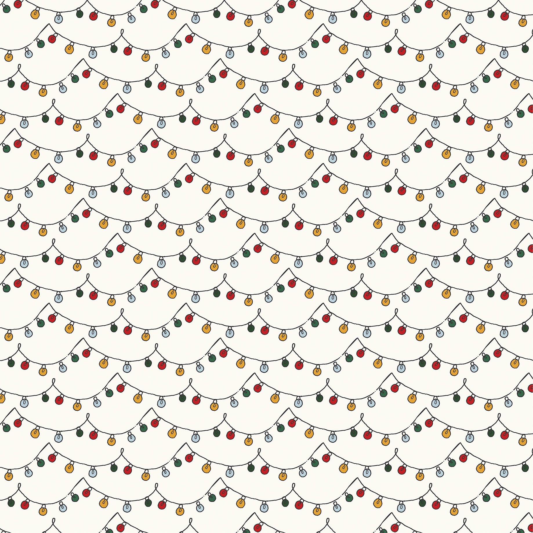 Mouse And Me Christmas — Strings of Lights 12×12 Double-Sided Paper